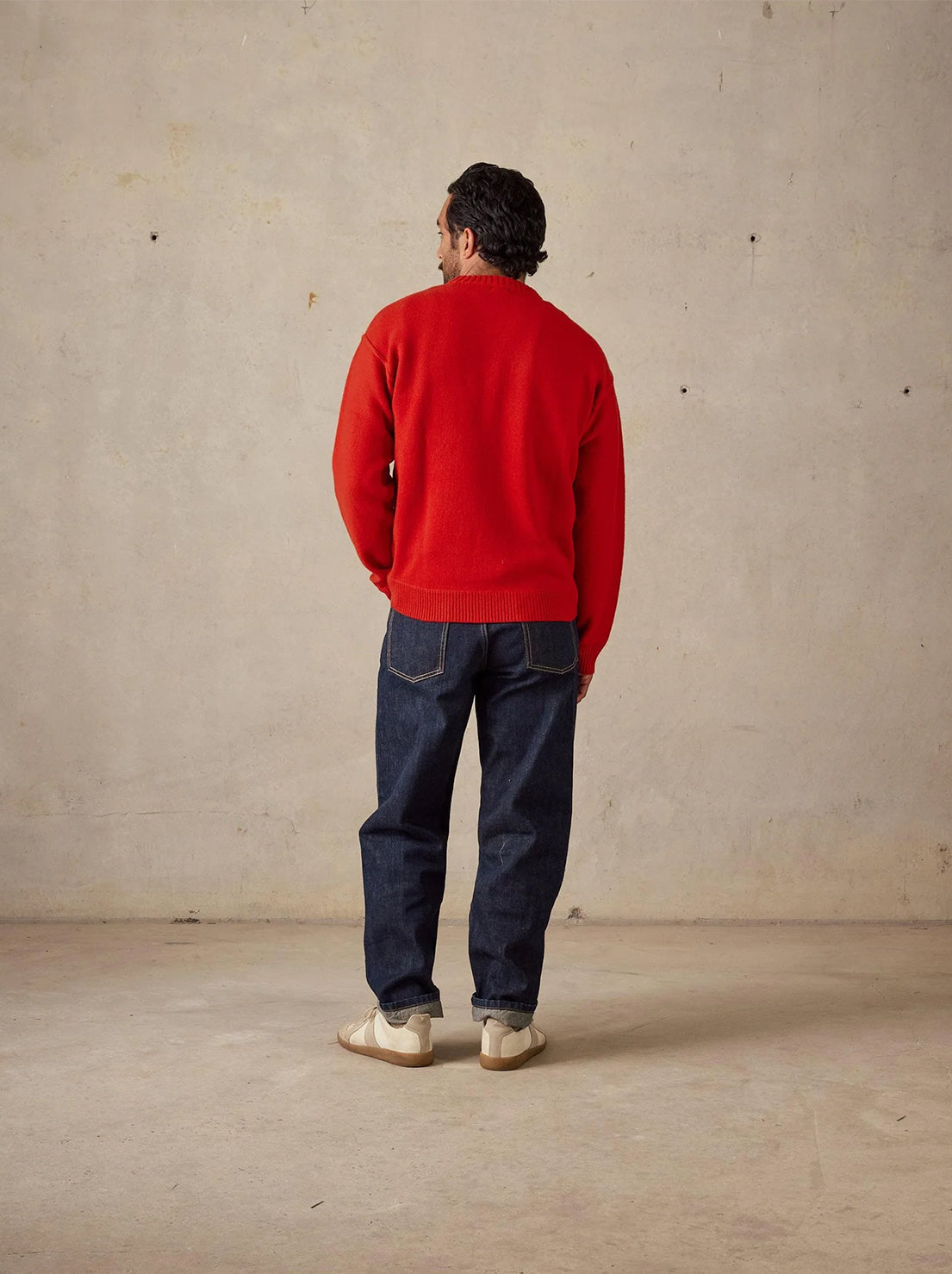 McTavish - Reverse Seam Knit Jumper - Red