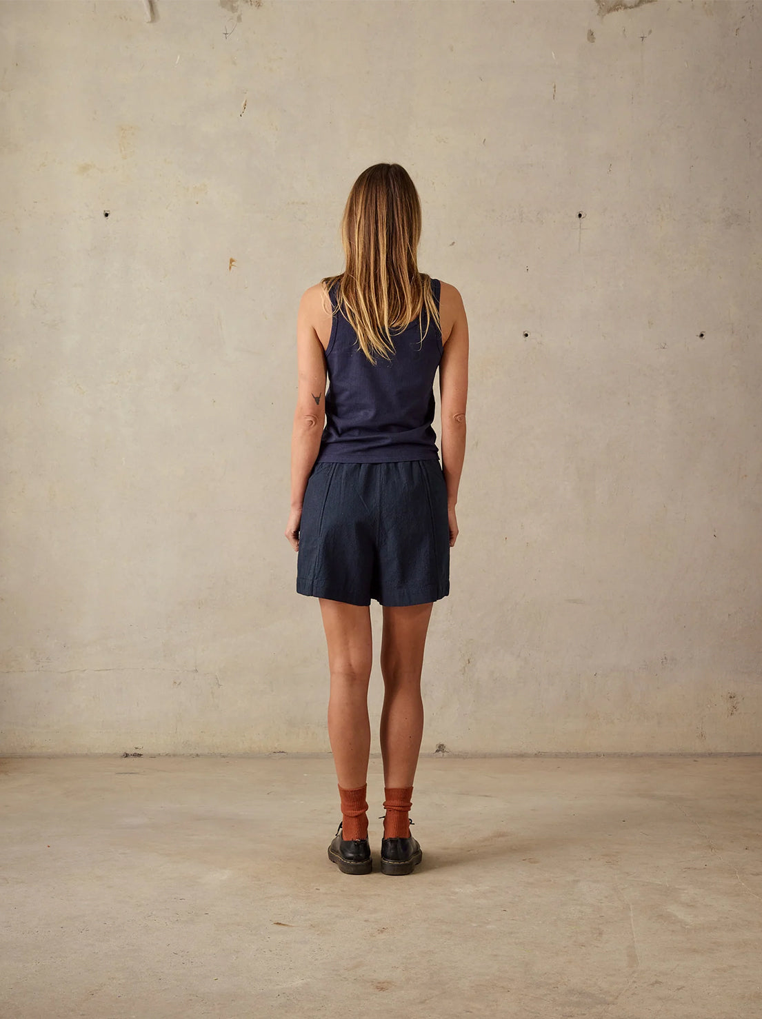 McTavish - Rib Singlet - Dark Blue