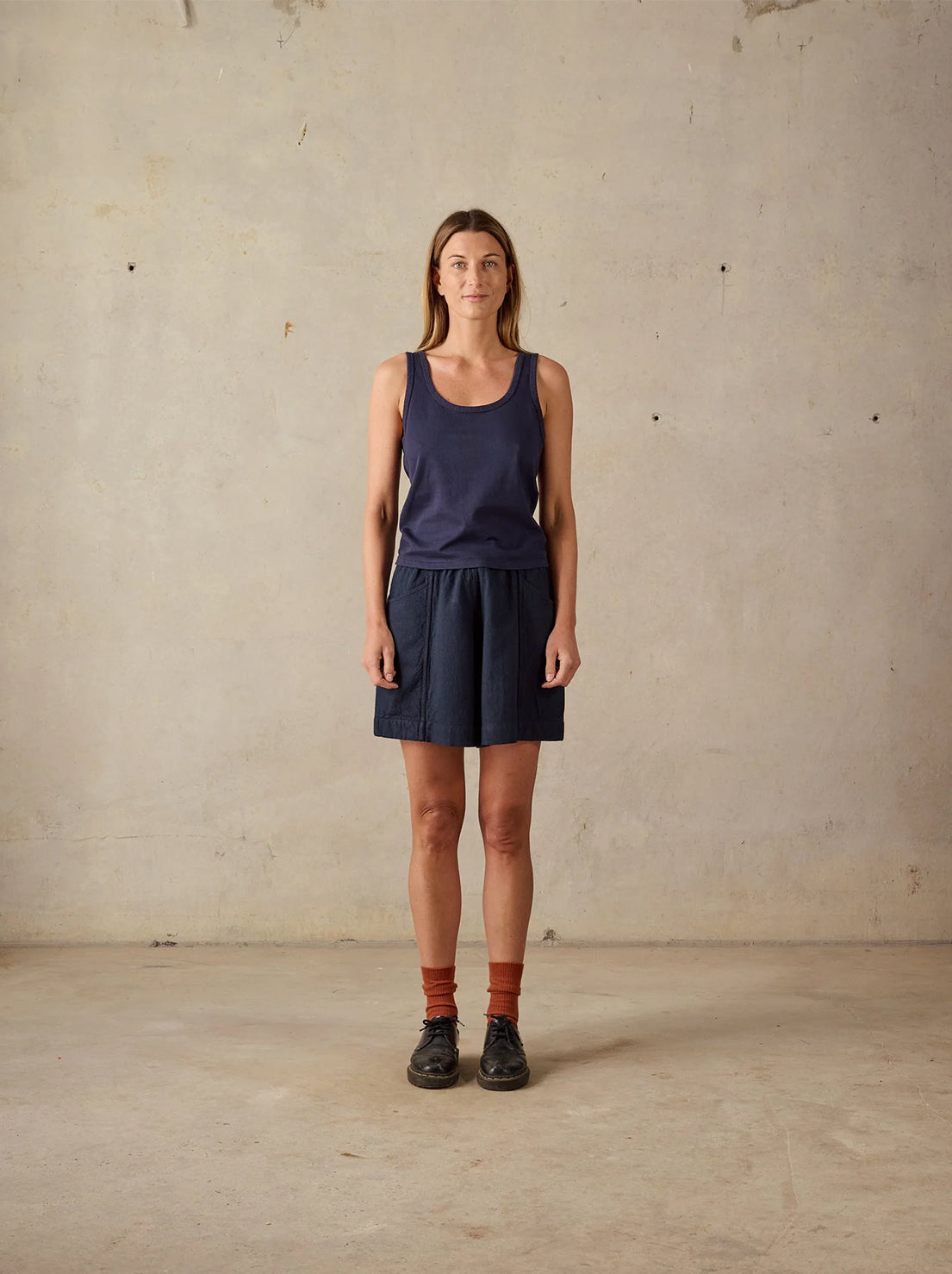 McTavish - Rib Singlet - Dark Blue