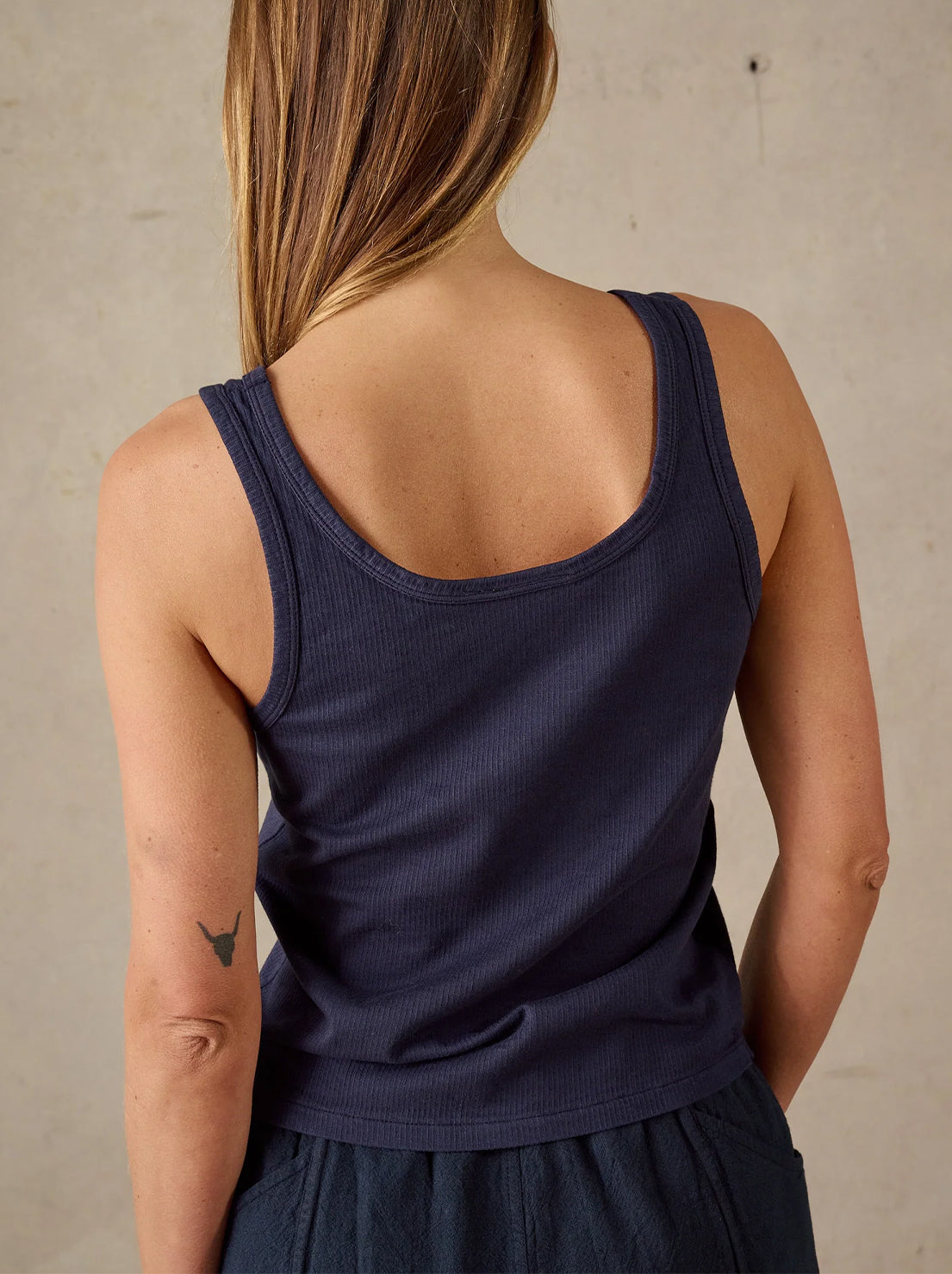 McTavish - Rib Singlet - Dark Blue