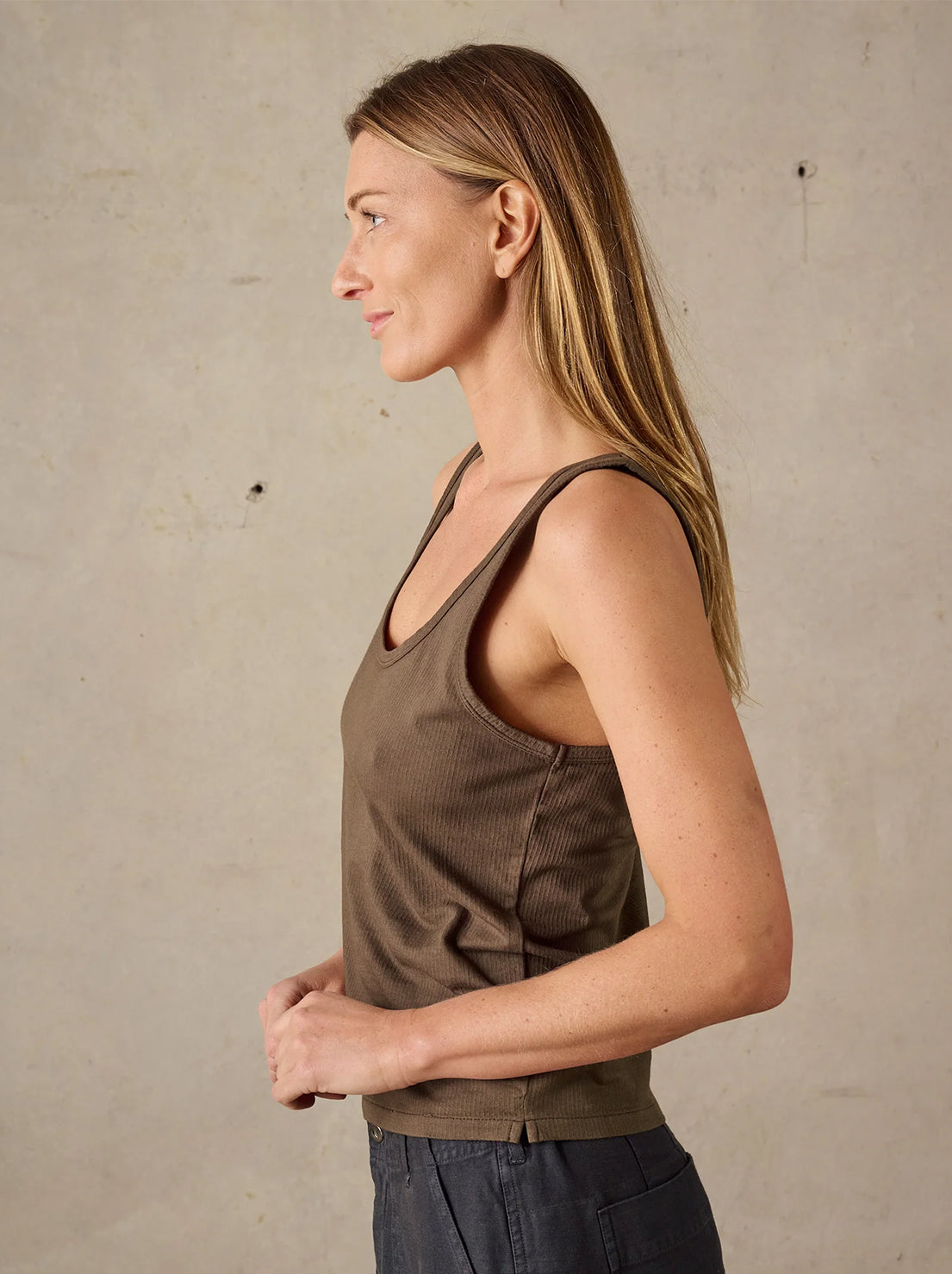 McTavish - Rib Singlet - Dark Green