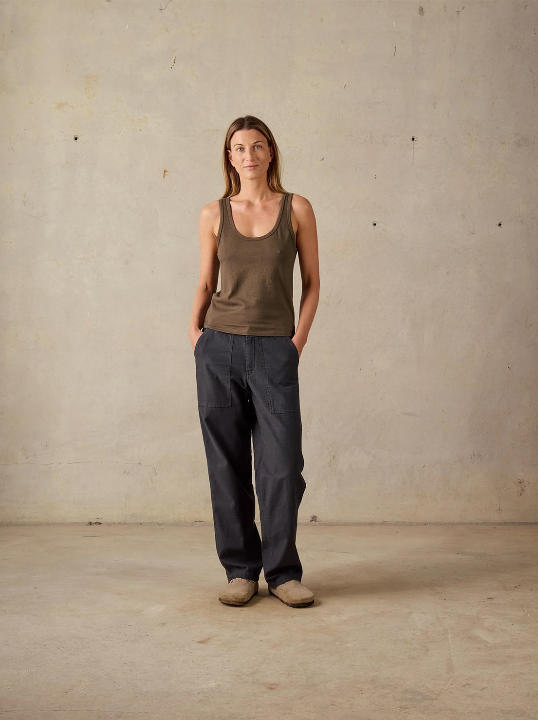 McTavish - Rib Singlet - Dark Green