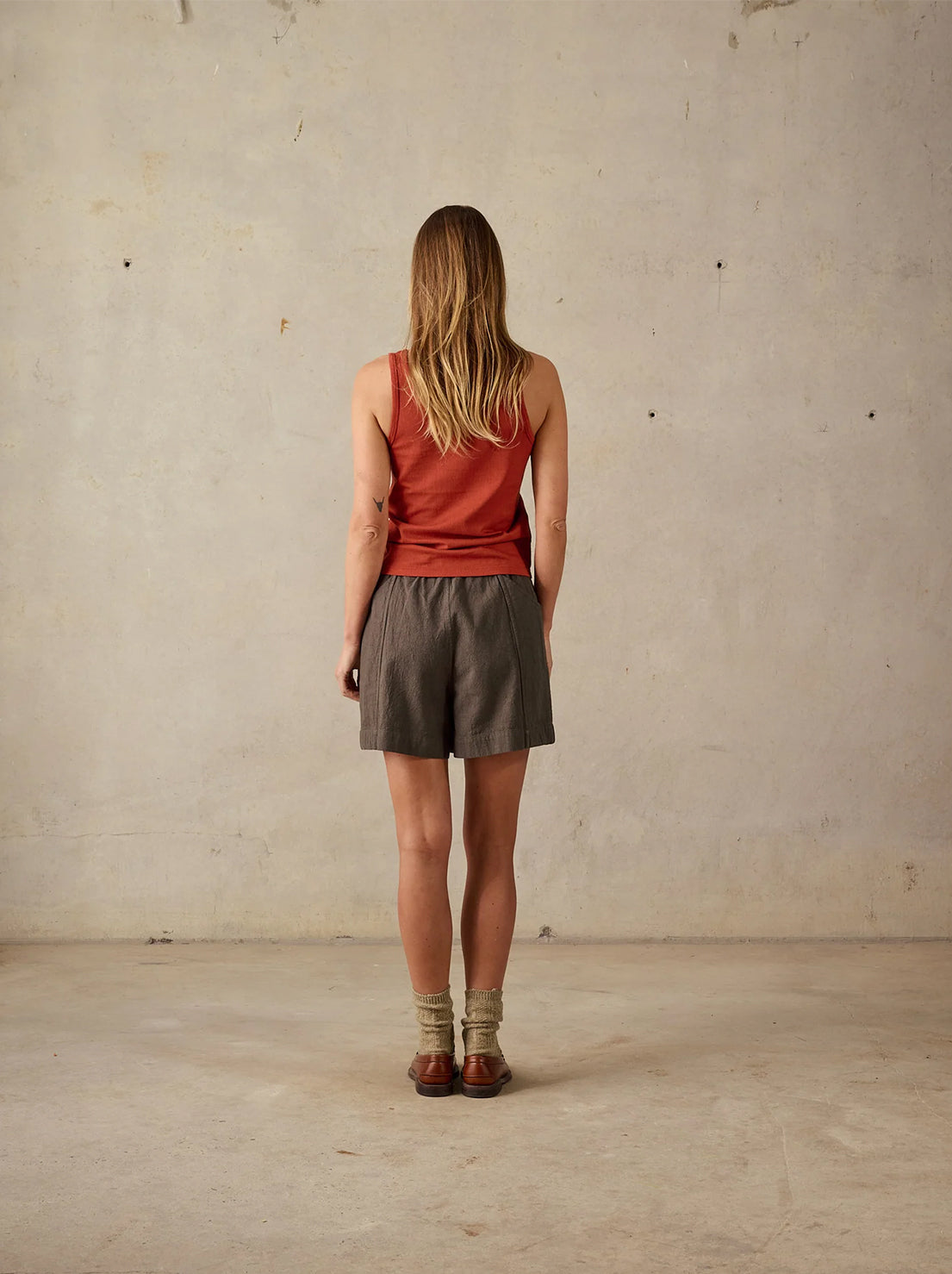 McTavish - Rib Singlet - Rust