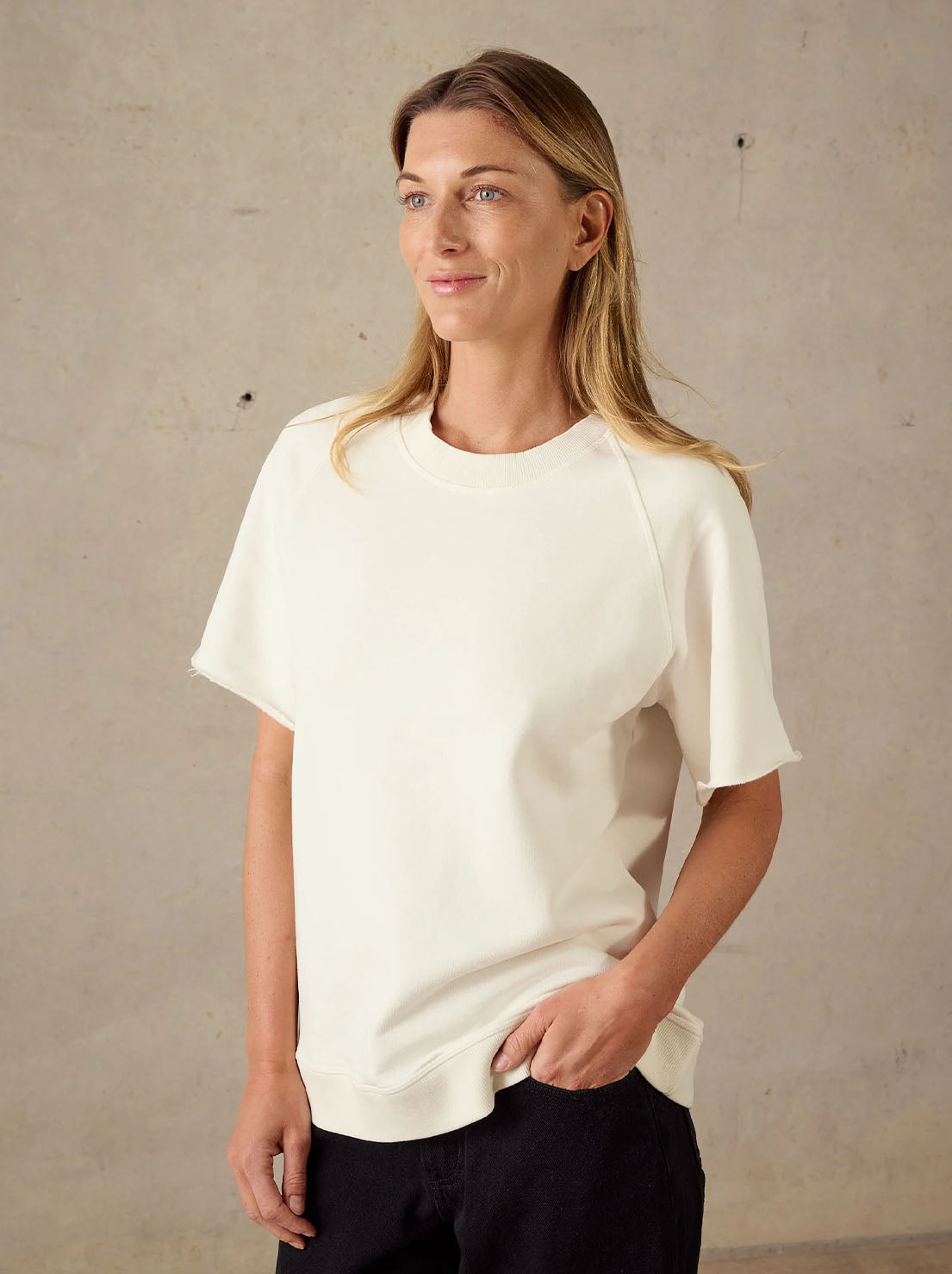 McTavish - Short Sleeve Fleece - Chalk