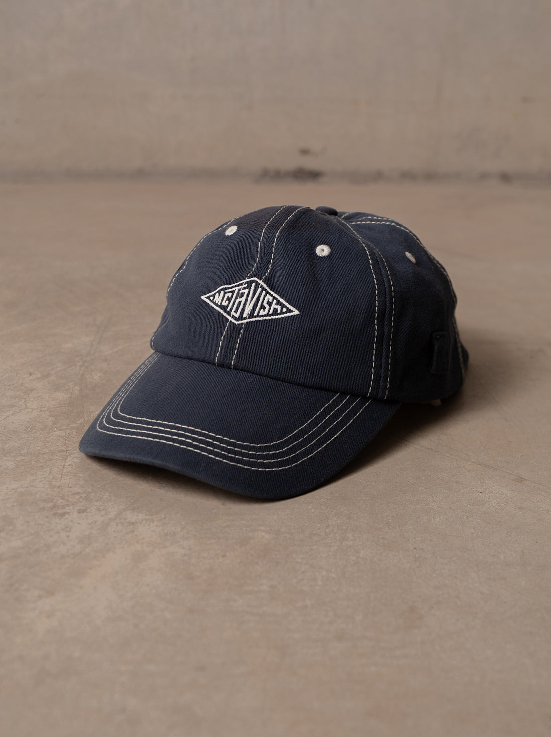 McTavish - Stitched Diamond Cap - Dark Blue