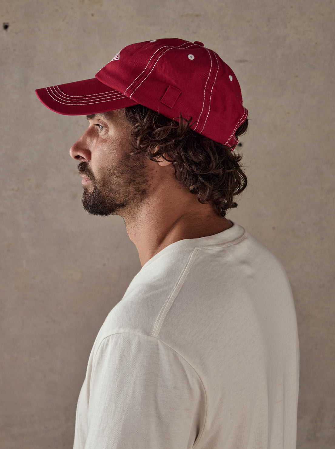 McTavish - Stitched Diamond Cap - Red
