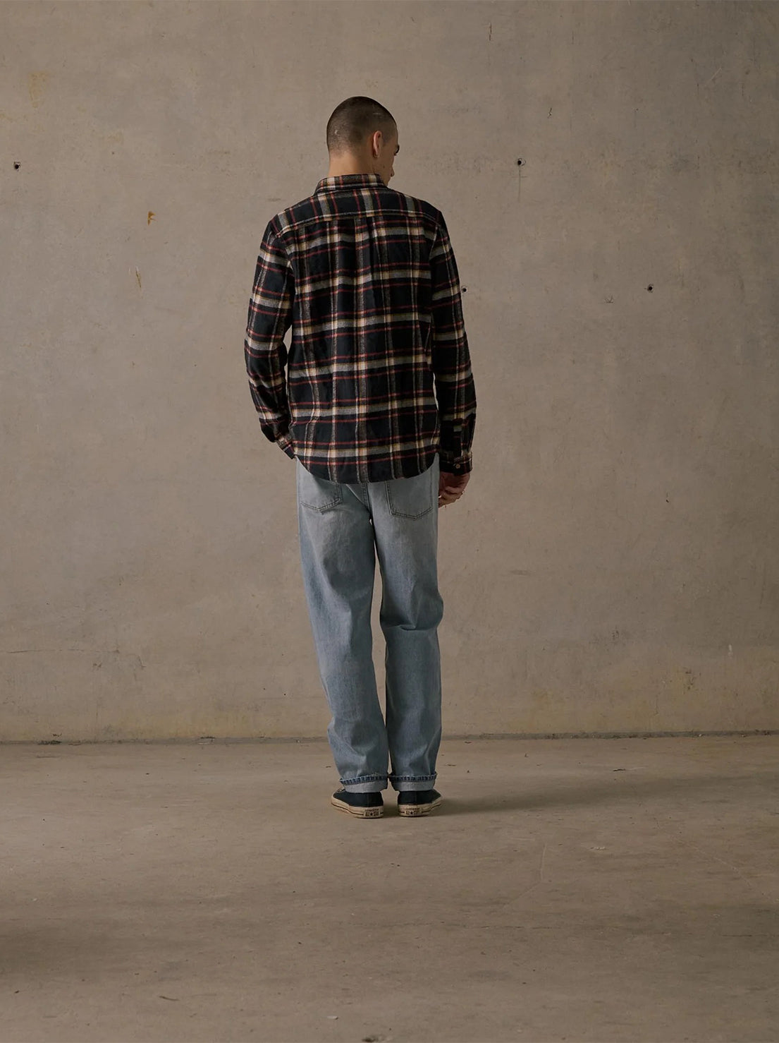 McTavish - Twin Pocket Flannel Shirt - Black Multi