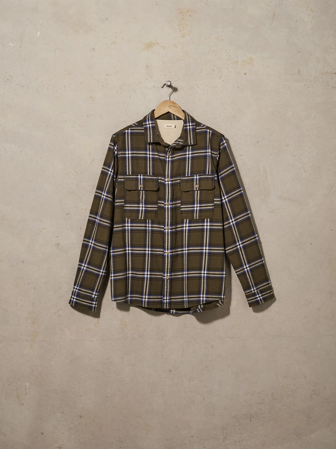 McTavish - Twin Pocket Flannel Shirt - Green Multi