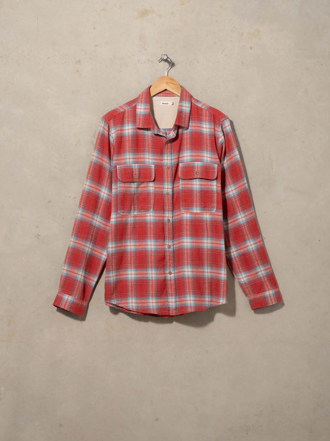 McTavish - Twin Pocket Flannel Shirt - Red Multi