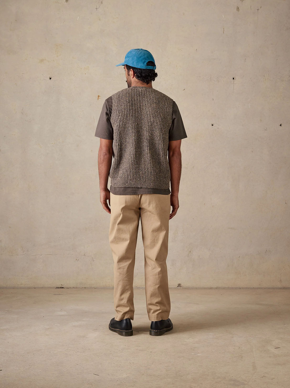 McTavish - Vee Knit Vest - Brown Multi