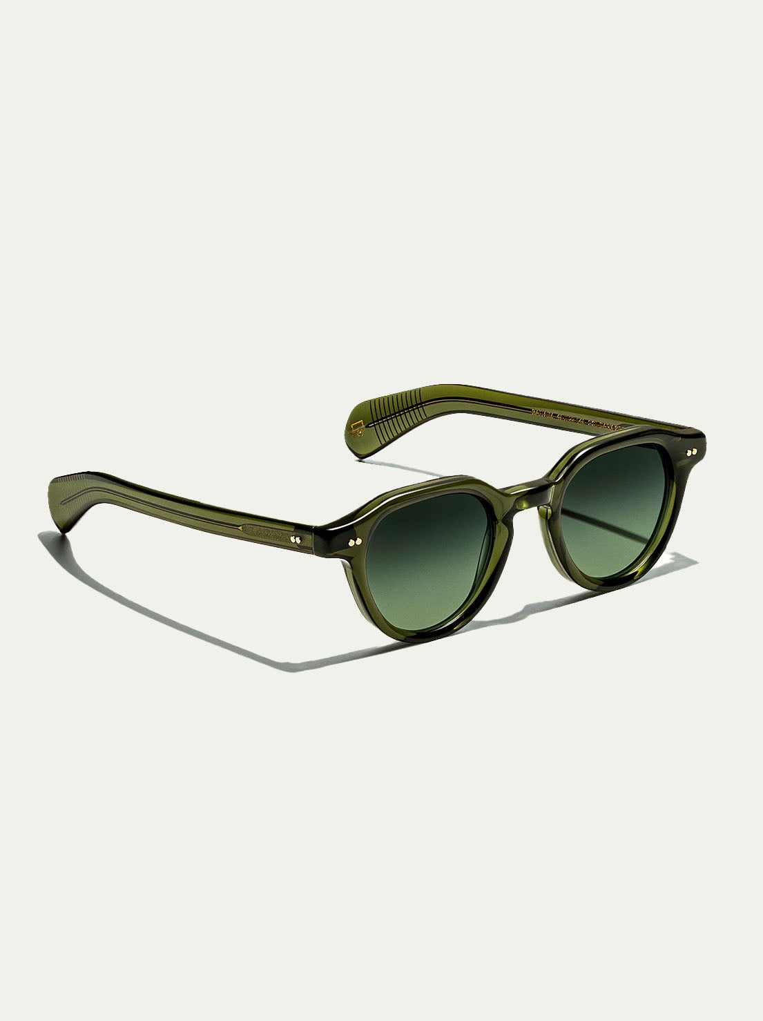 Moscot - Dolt Sun in Dark Green  46 (Reg) - Forest Wood Lens