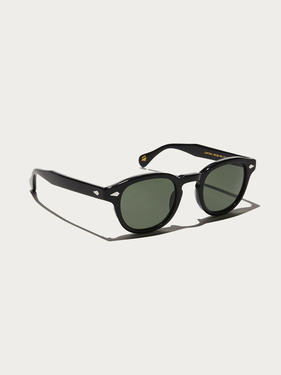 Moscot - Lemtosh Sunglasses in Black 52 (Extra Wide) - G15 Lens