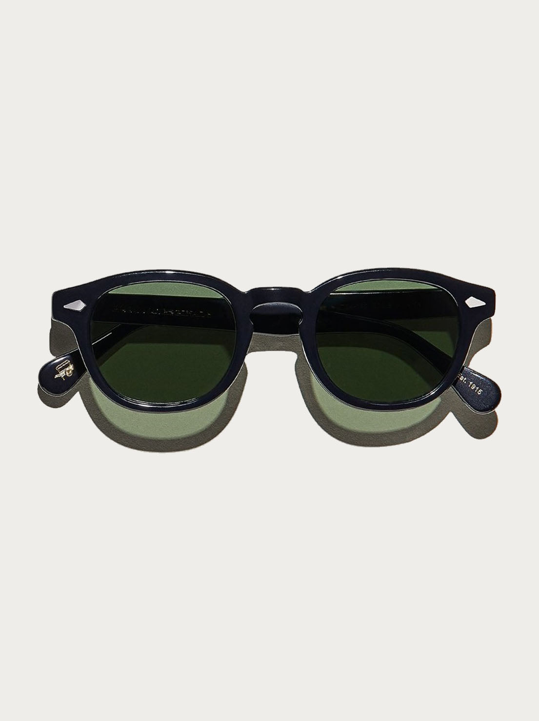 Moscot - Lemtosh Sunglasses in Black 52 (Extra Wide) - G15 Lens