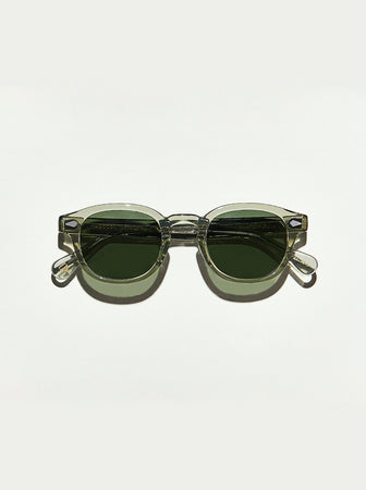 Moscot - Lemtosh Sunglasses - Sage - G15 Lens - 46 (Reg) – Abicus