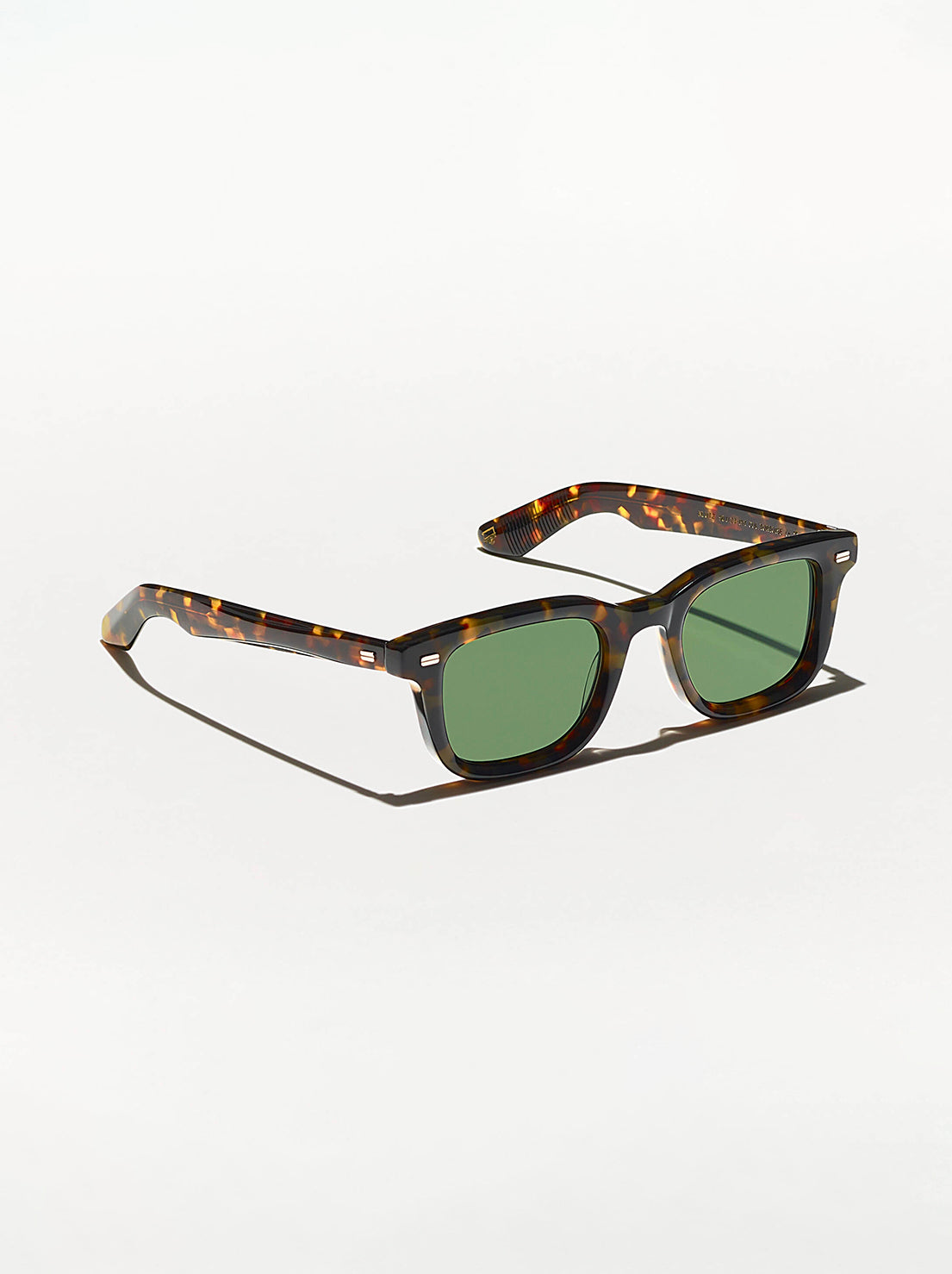 Load image into Gallery viewer, Moscot - Klutz Sunglasses in Tortoise 50 (Wide) - Cr -39 Green Lens
