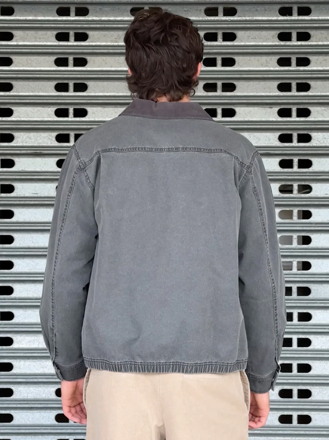 Mr Simple - Ben Vintage Garage Jacket - Vintage Black