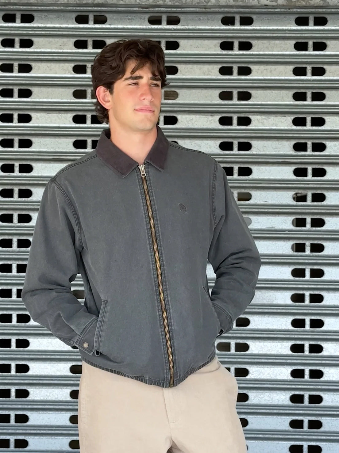 Mr Simple - Ben Vintage Garage Jacket - Vintage Black