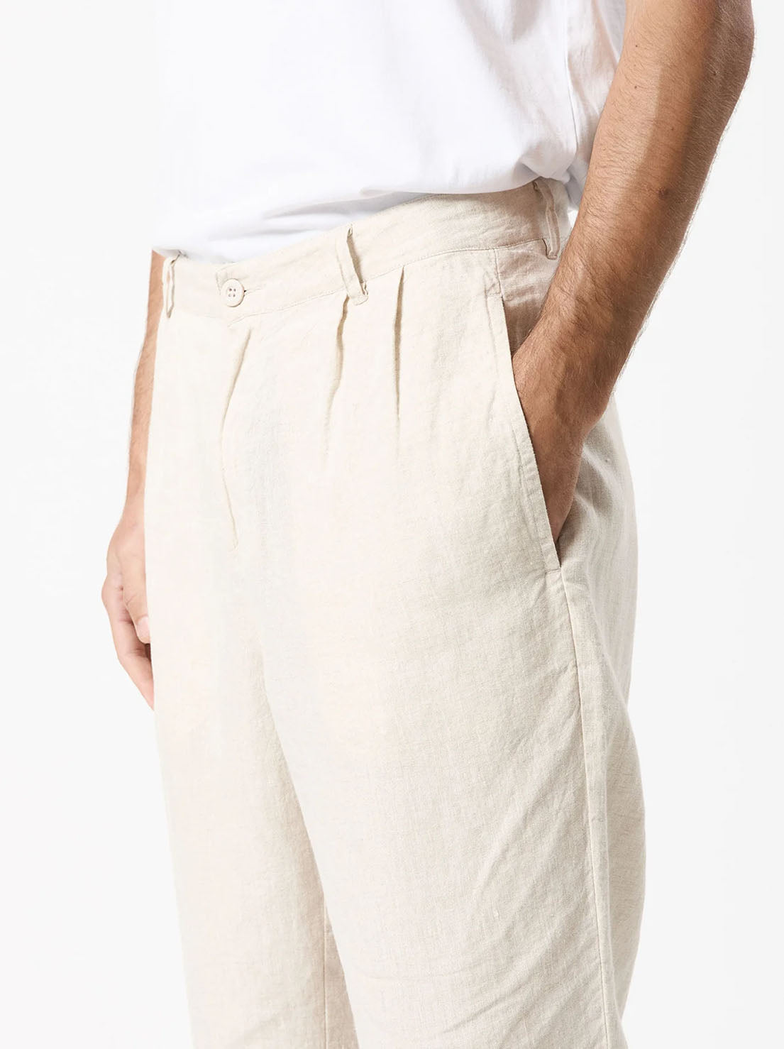 Mr Simple - Brooklyn Linen Pant - Natural