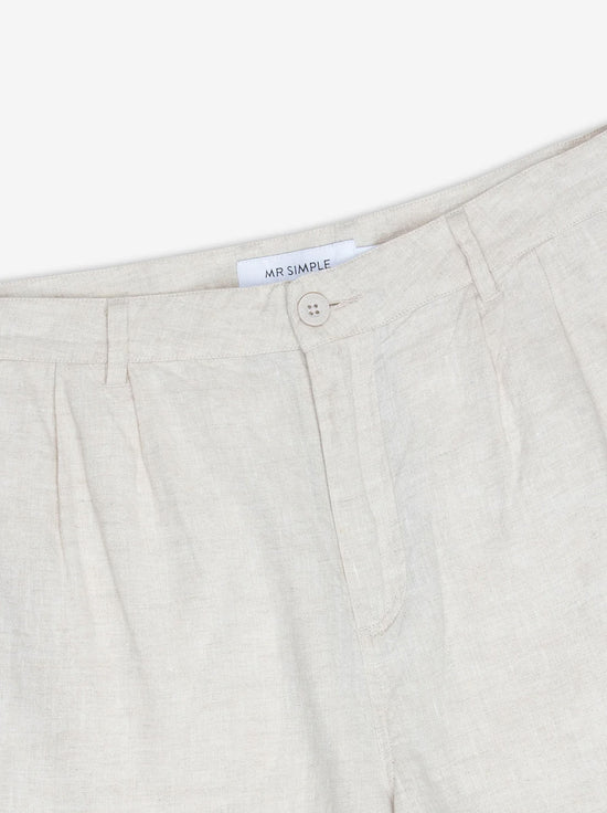 Mr Simple - Brooklyn Linen Pant - Natural