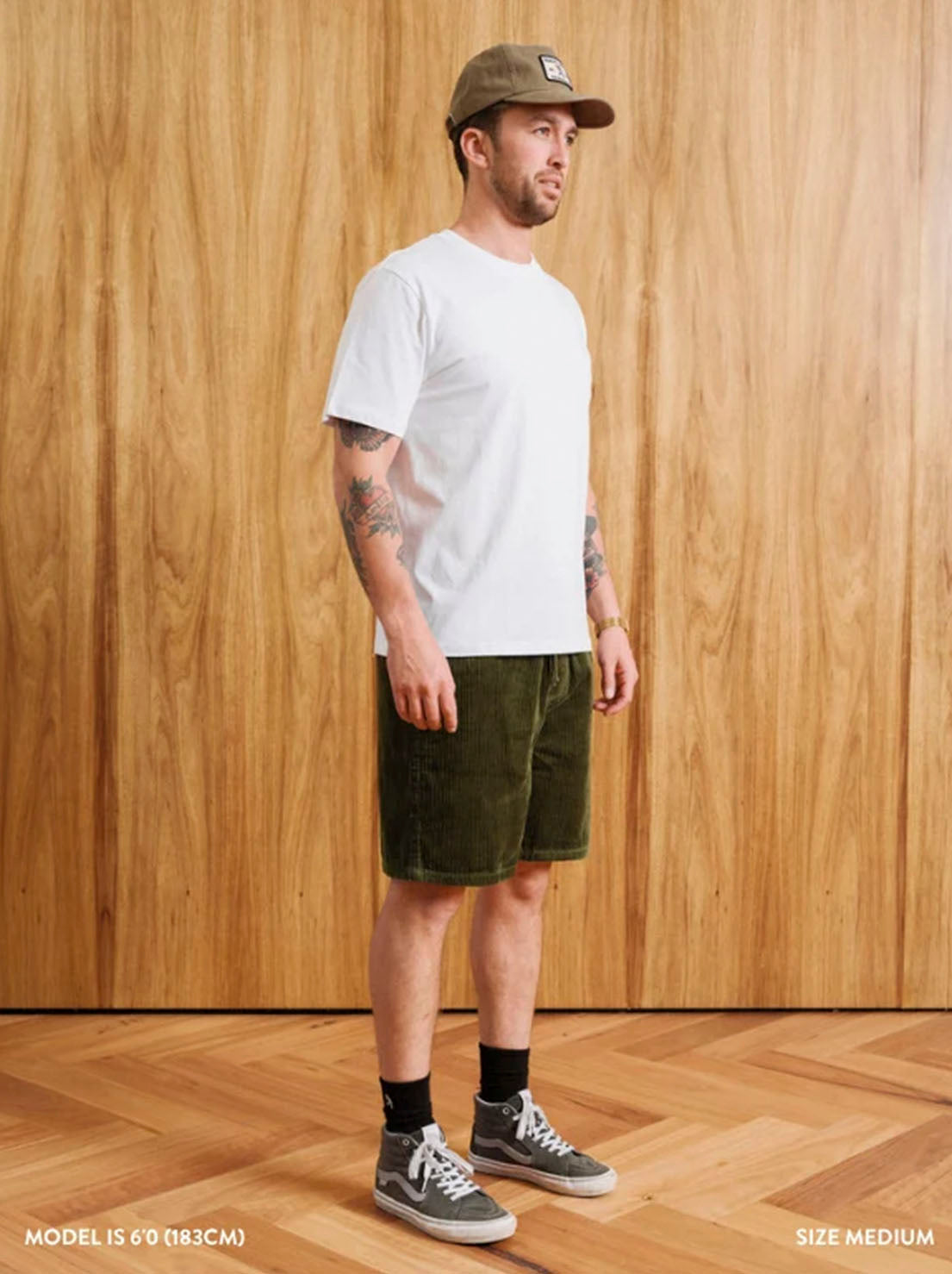 Mr Simple - Burbank Cord Short - Army