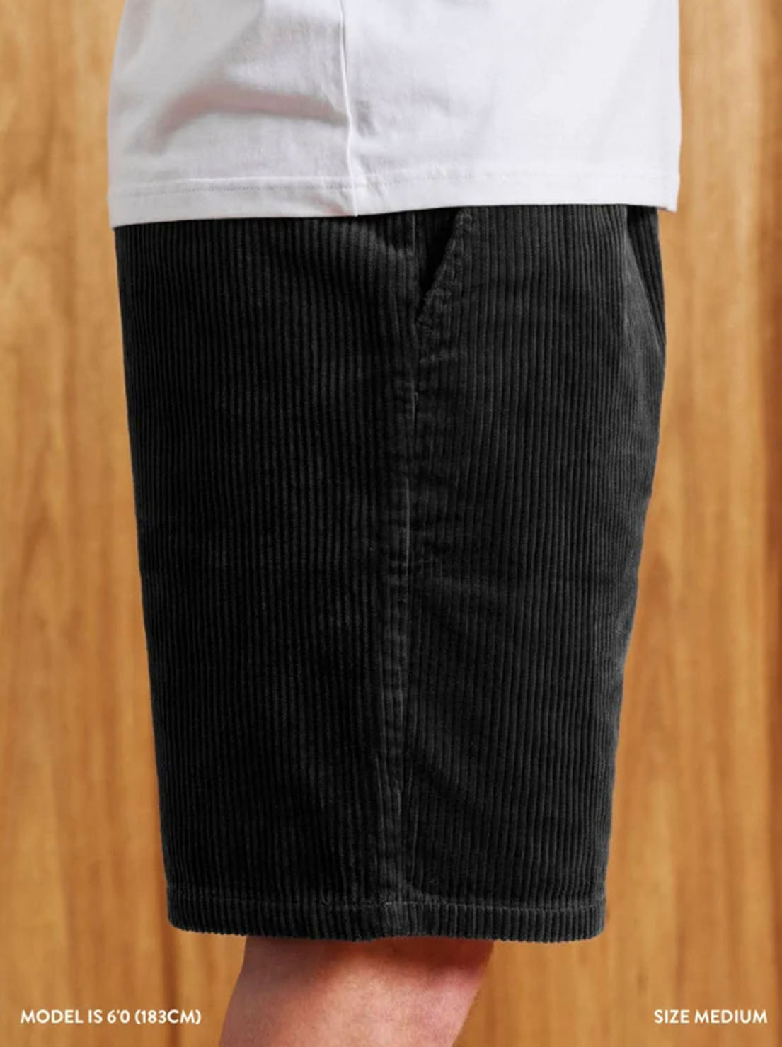 Mr Simple - Burbank Cord Short - Charcoal