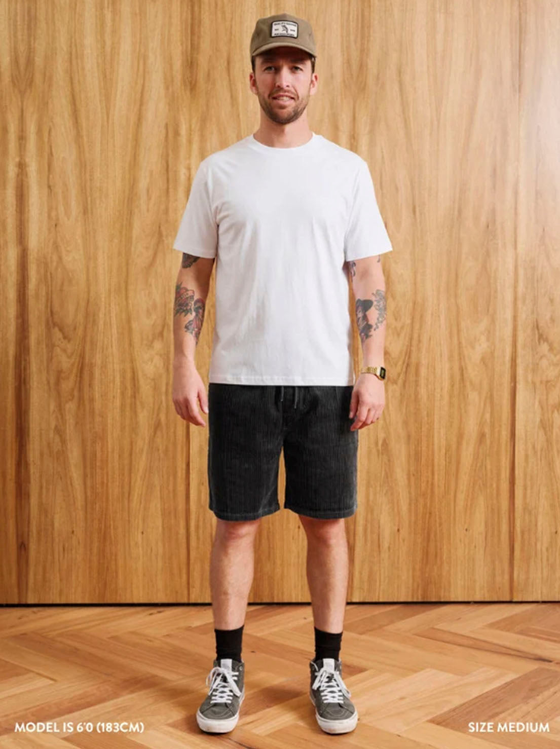 Mr Simple - Burbank Cord Short - Charcoal