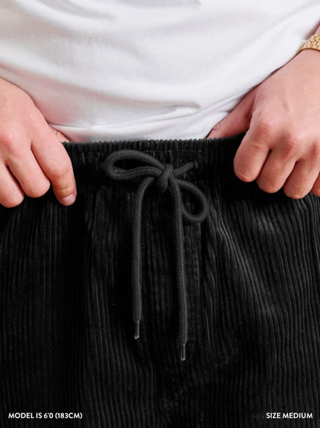Mr Simple - Burbank Cord Short - Charcoal