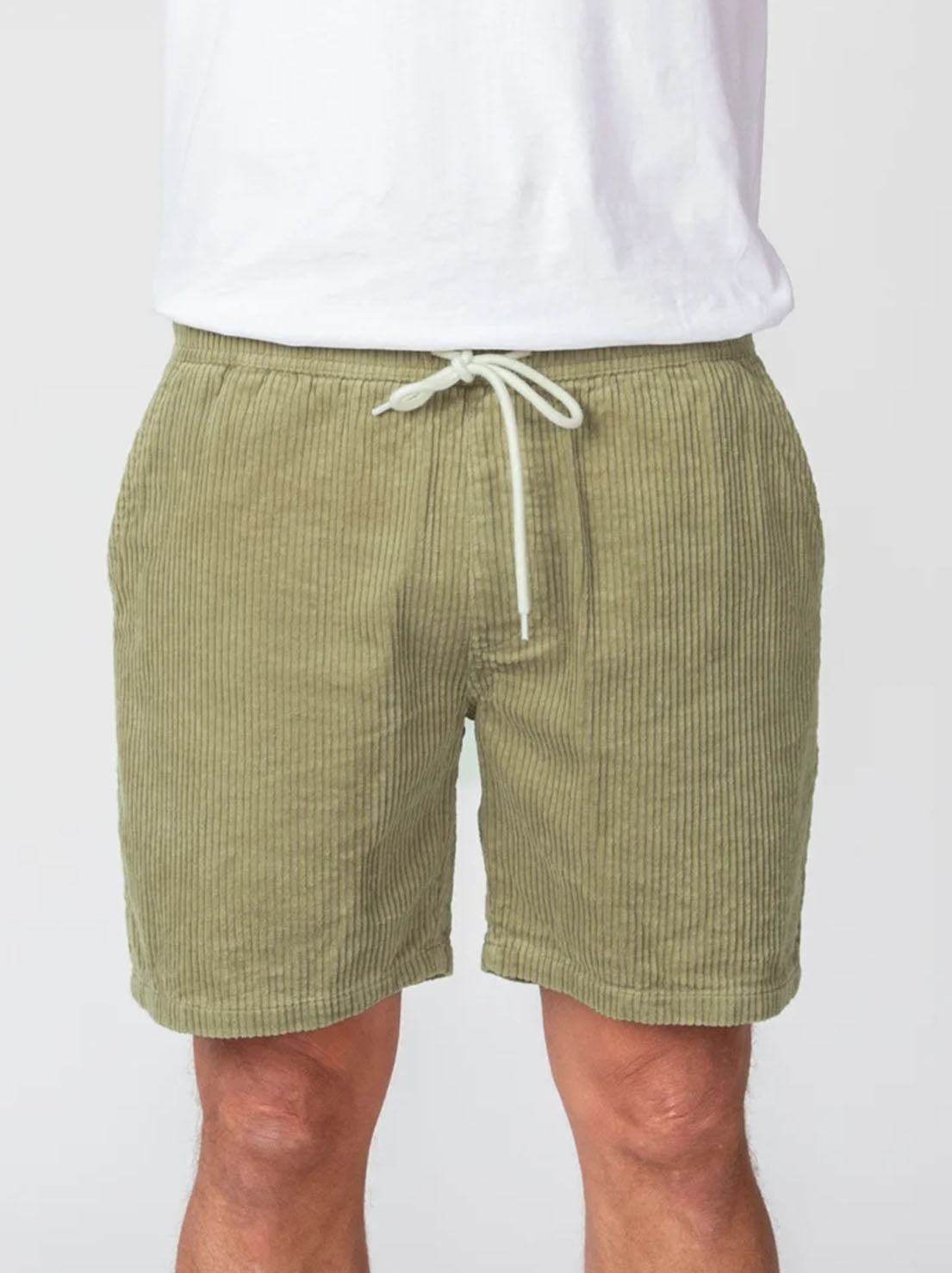Mr Simple - Burbank Cord Short - Slate Green Cord