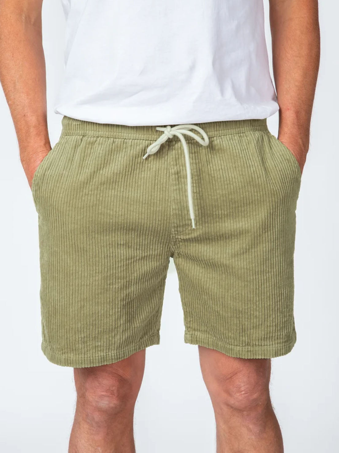 Mr Simple - Burbank Cord Short - Slate Green Cord