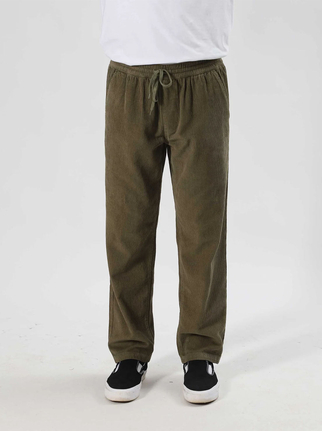 Mr Simple - Burbank Elastic Cord Pant - Army