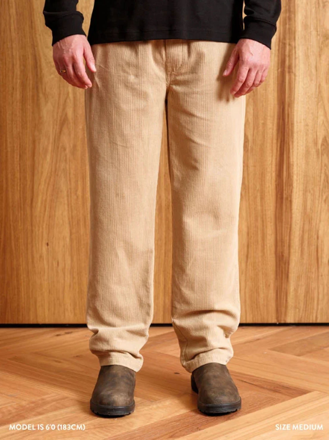 Mr Simple - Burbank Elastic Cord Pant - Vintage Stone