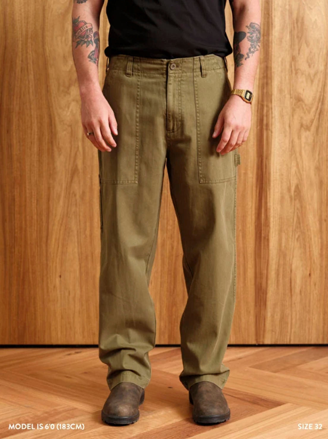 Mr Simple - Carpenter Pant - Vintage Army
