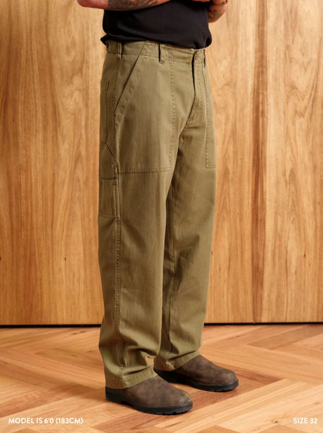 Mr Simple - Carpenter Pant - Vintage Army
