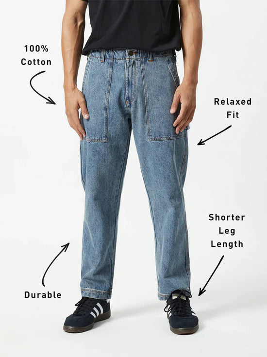 Mr Simple - Carpenter Pant - Vintage Blue Denim