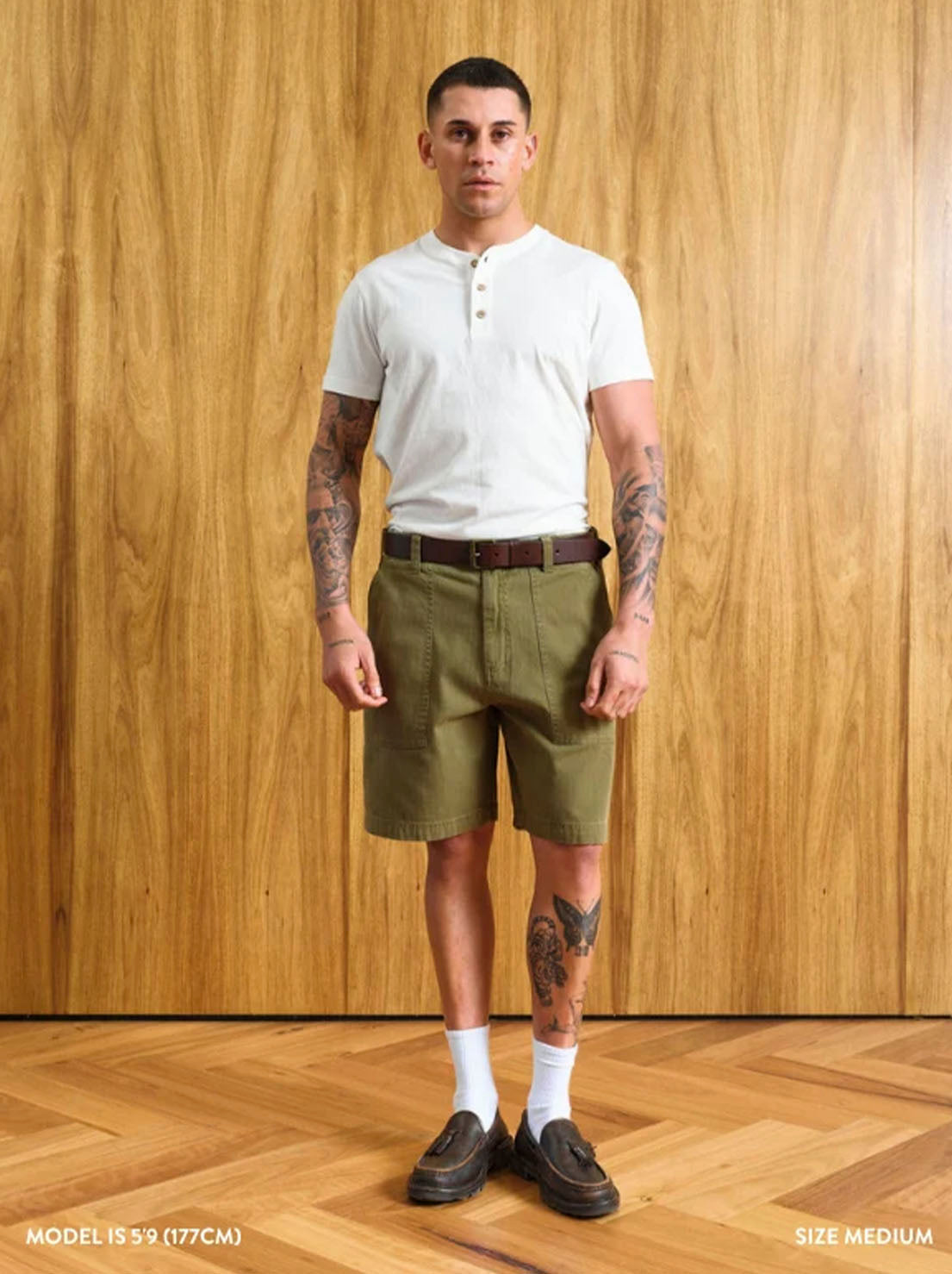 Mr Simple - Carpenter Walk Short - Vintage Army