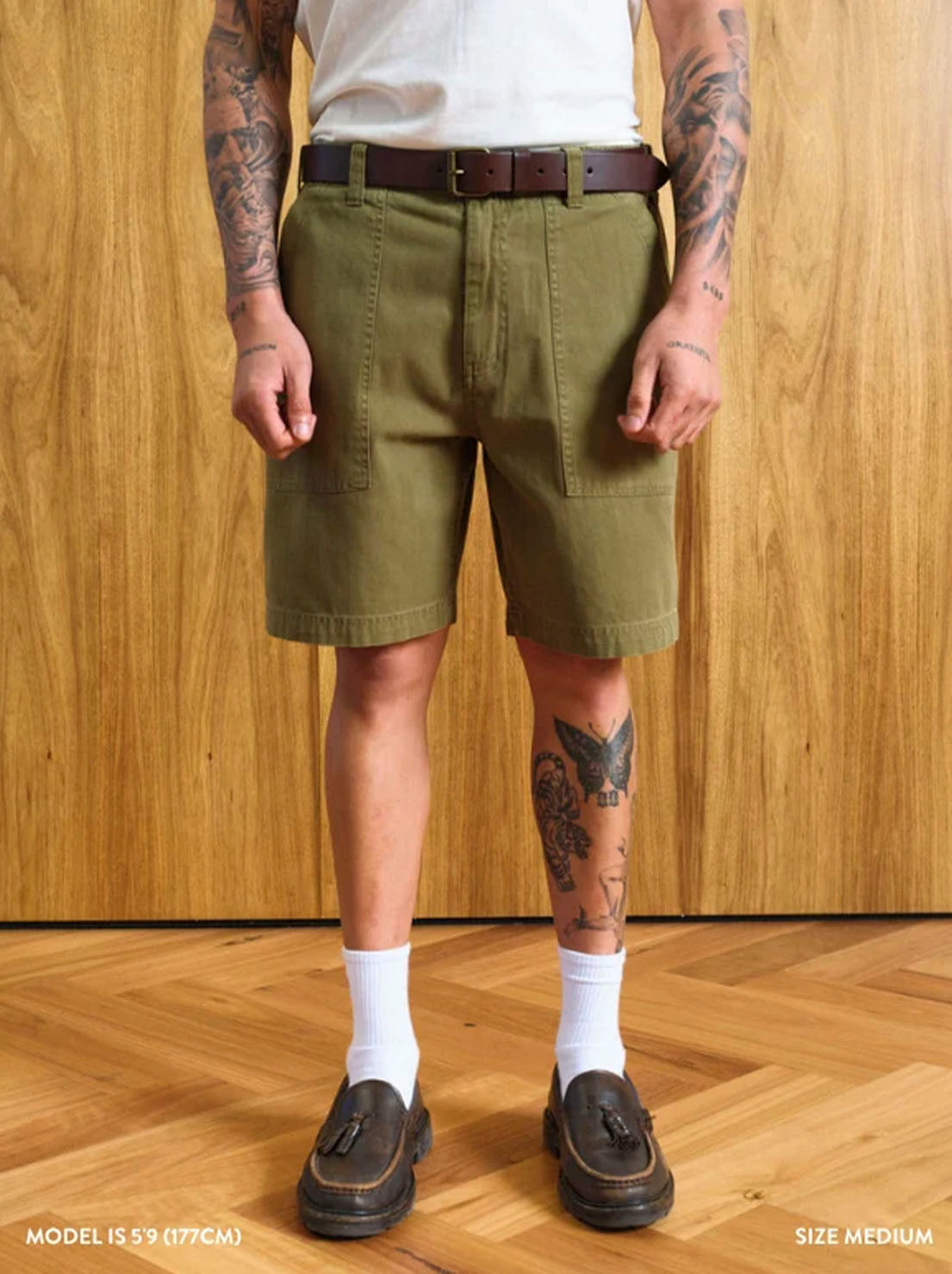 Mr Simple - Carpenter Walk Short - Vintage Army