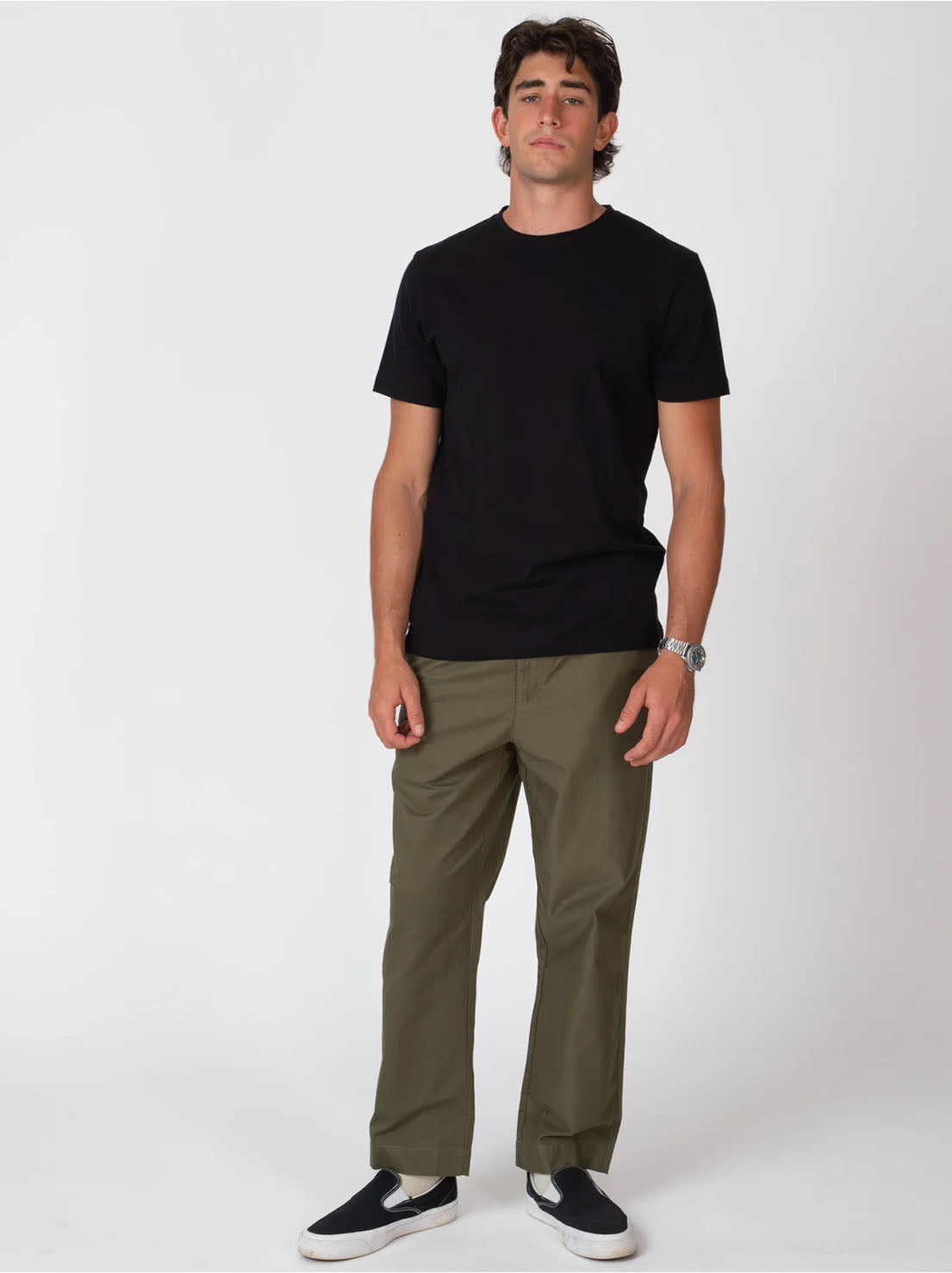 Mr Simple - Cashmere Reginald Short Sleeve Tee - Black