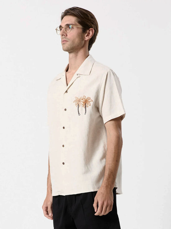 Mr Simple - Coco Embroidered Bowler Shirt - Coco