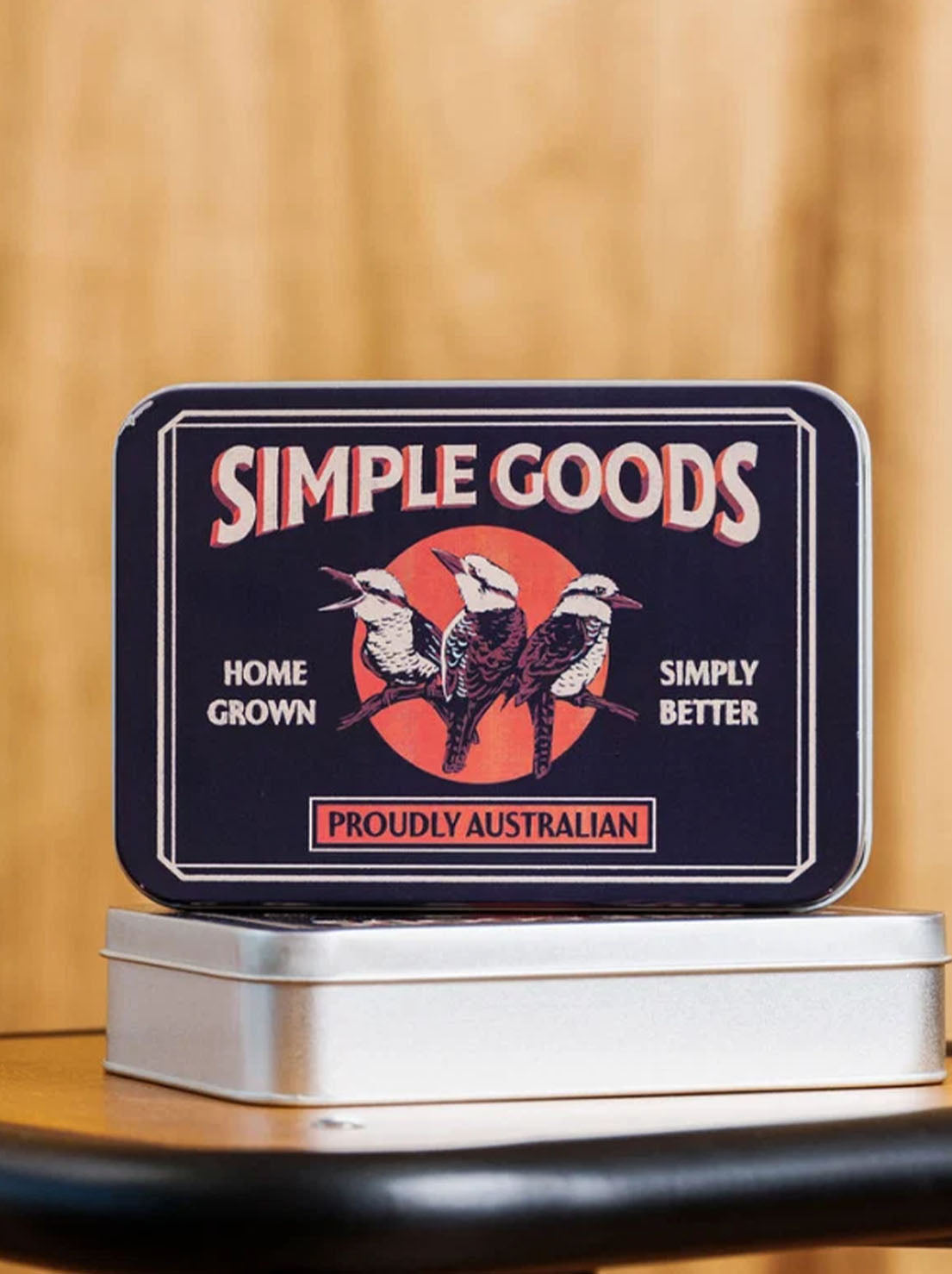 Mr Simple - Conrad Bi-folding Wallet - Veg Tan - Raw Black