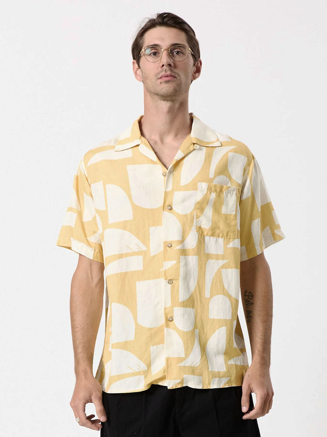 Mr Simple - Cuban Bowler Shirt - Sunburst