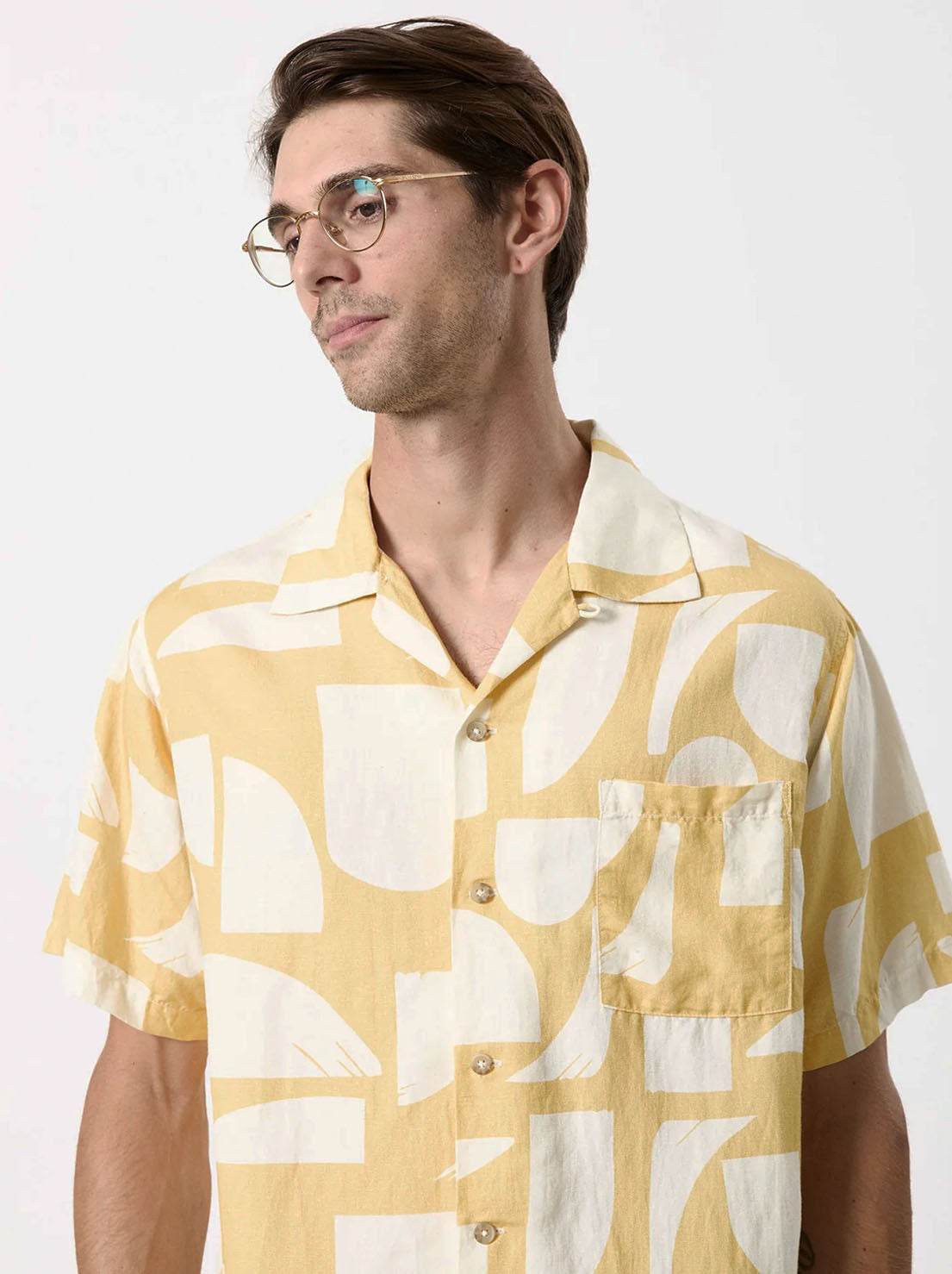 Mr Simple - Cuban Bowler Shirt - Sunburst