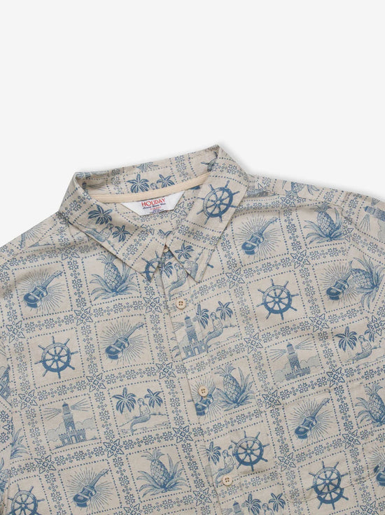 Mr Simple - Earl Short Sleeve Shirt - Tallows