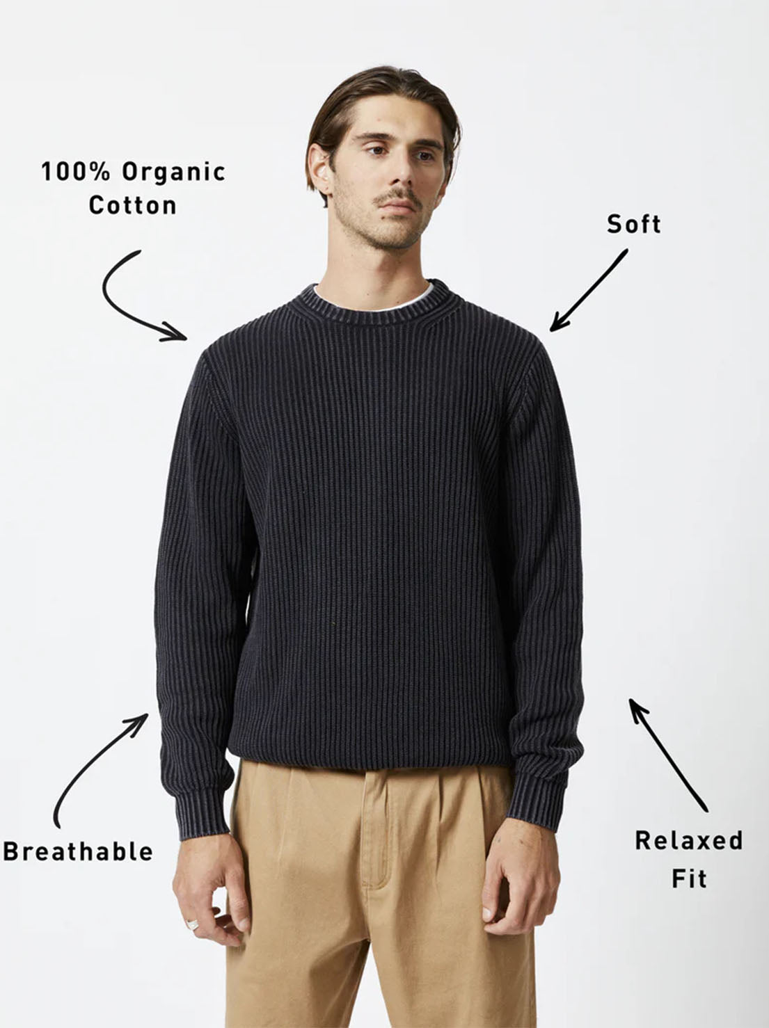 Mr Simple - Fisher Chunky Knit - Black