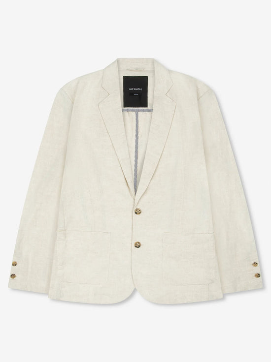 Mr Simple - Gatsby Blazer - Natural