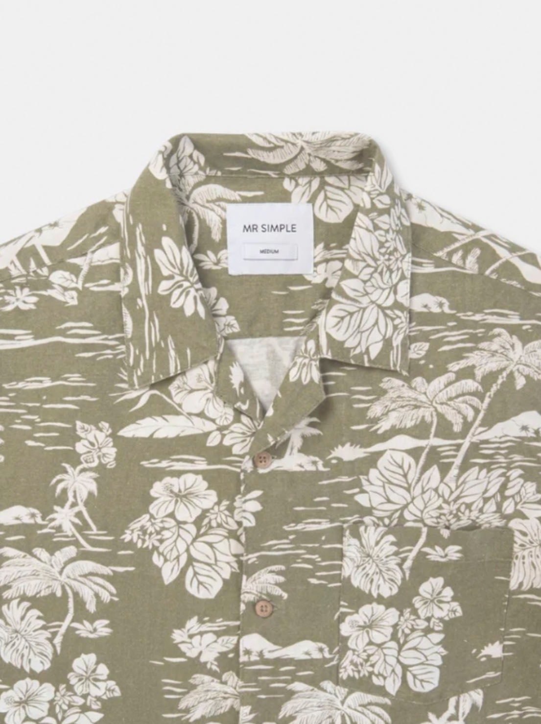 Mr Simple - Hawaiian Short Sleeve Shirt - Thyme