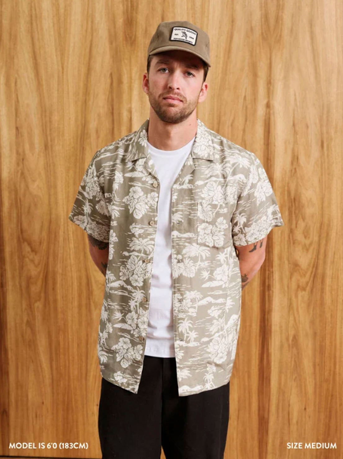 Mr Simple - Hawaiian Short Sleeve Shirt - Thyme