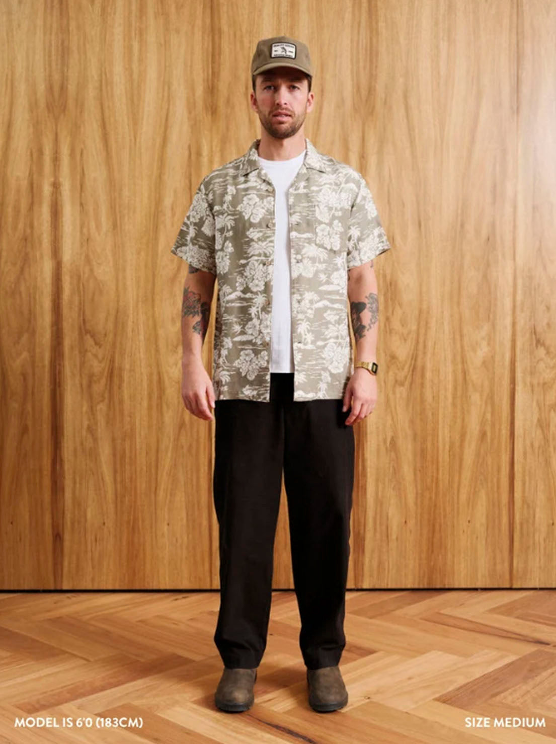 Mr Simple - Hawaiian Short Sleeve Shirt - Thyme