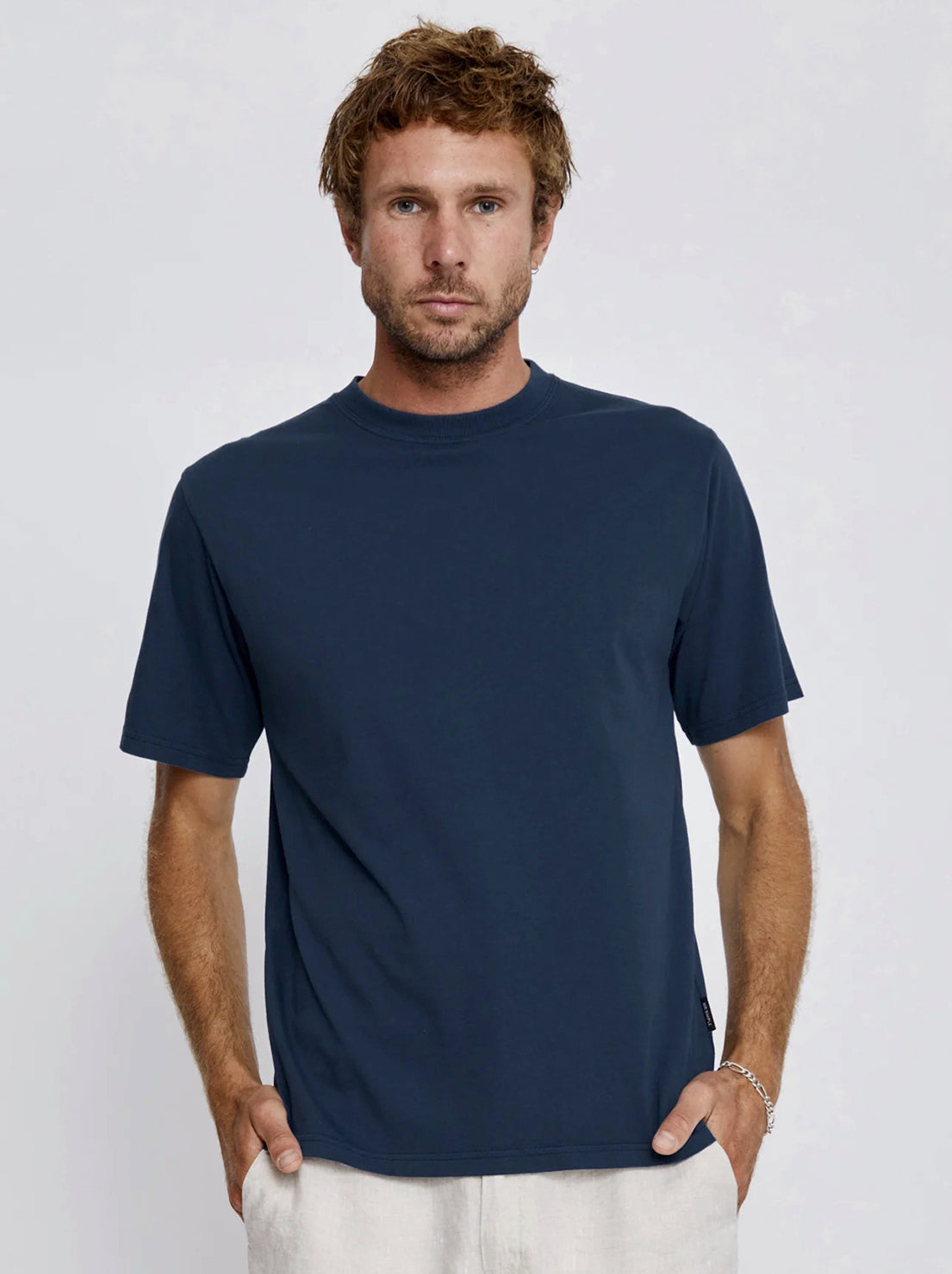 Mr Simple - Heavy Weight Tee - Navy