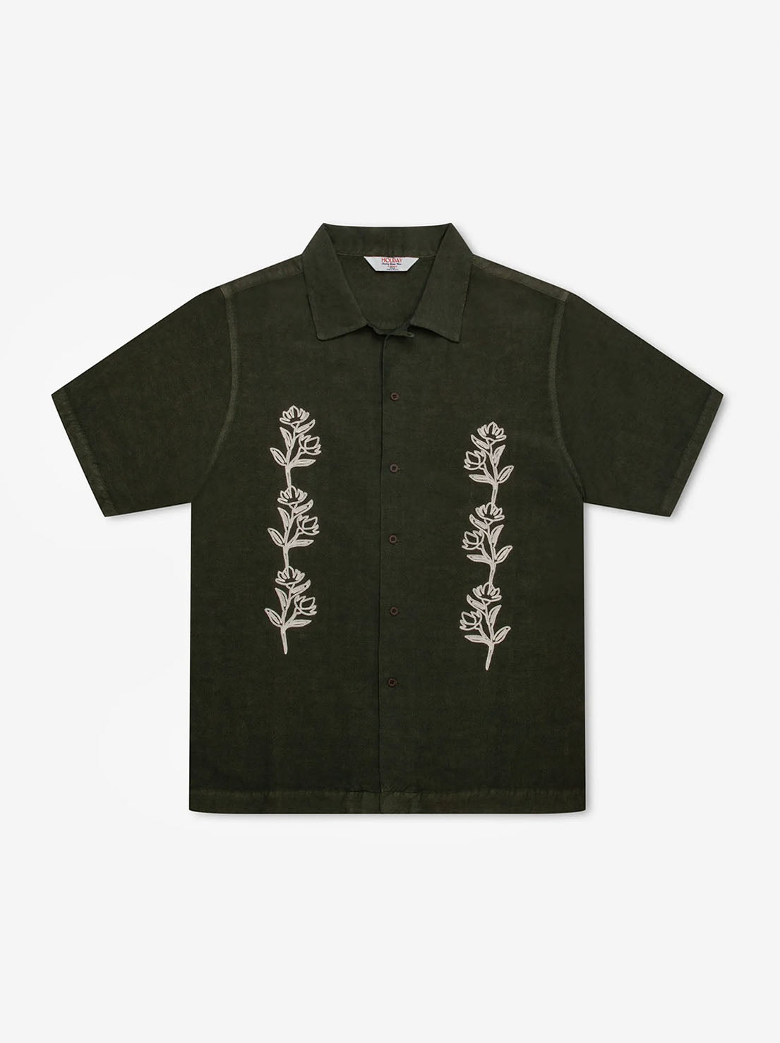 Mr Simple - Huck Short Sleeve Shirt - Thyme