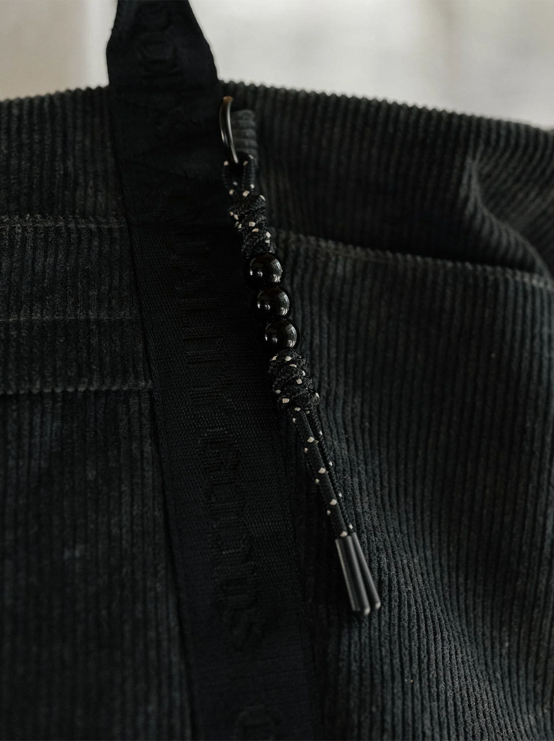 Mr Simple - Jasper Large Tote - Charcoal Corduroy